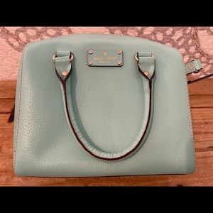 Kate Spade Mint Green Purse with handles and shoulder strap
